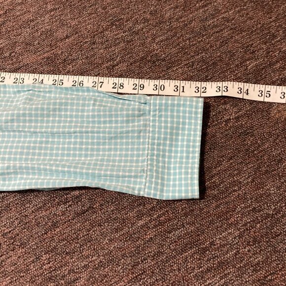 Brooks Brothers Red‎ Fleece Gingham Shirt XL Blue Plaid Cotton Button Down - Picture 10 of 10